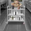 Heavy Duty Stainless Steel Utility cart, Industrial Serving Cart W/