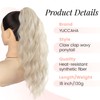 Claw Wavy Ponytail Extension 18 Inch for Women Curly Pony