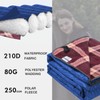 DUKUSEEK Waterproof Camping Blanket with Thick Fleece, Large Outdoor Blanket