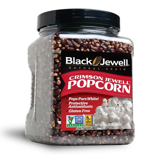 Black Jewell Crimson Hulless Popcorn Kernels 28.35 Ounces (Pack of 1)