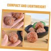 SUPVOX 5pcs Artificial Beef Meatball Model Fake Food Toy Realistic