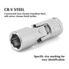 EMENTOL 7PCS 1/4" Drive Universal Joint Socket Set, 6 Point,