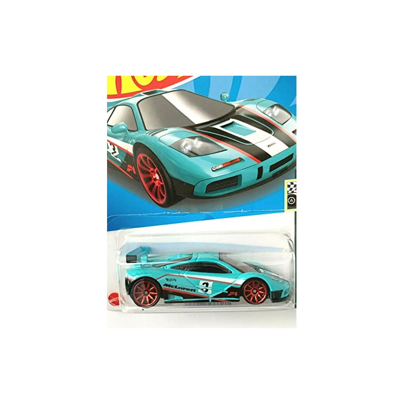 DieCast Hot Wheels McLaren F1 GTR, Retro Racers 3/10 [Turquoise]