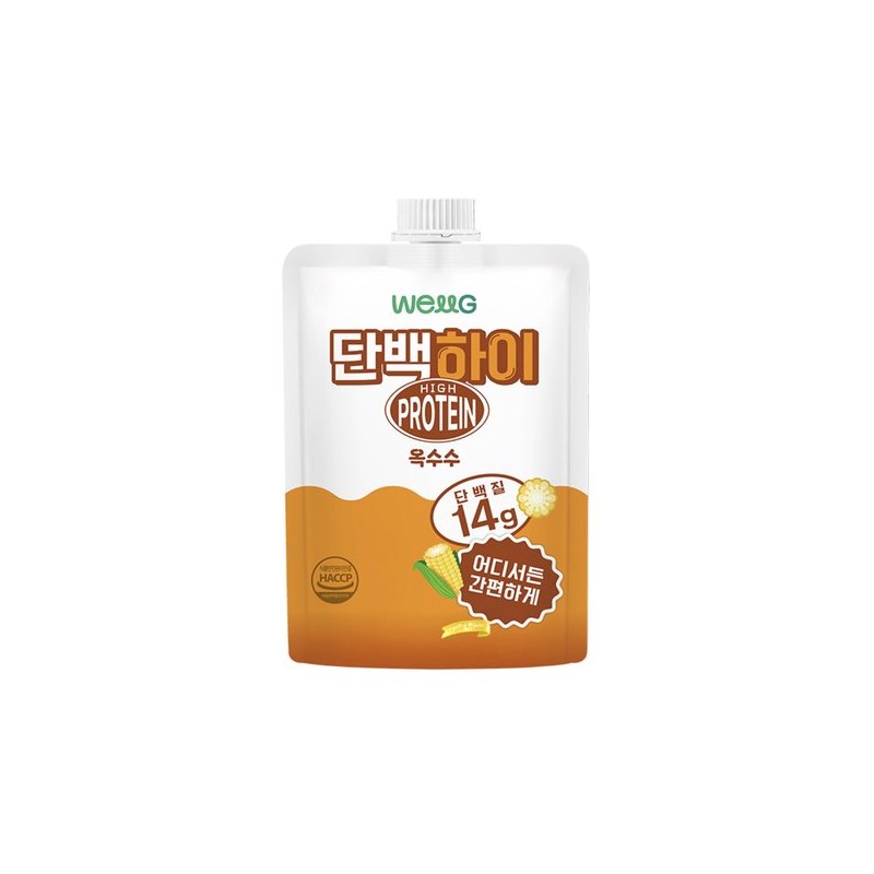 웰그린 단백하이 프로틴 옥수수 40g x 4개 Wellgreen Protein High
