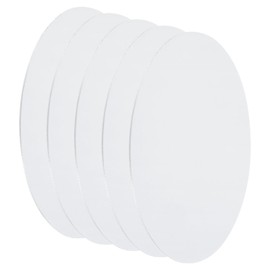 sourcing map 5Pcs Aluminum Disc, 4"(100mm) Diameter 0.02"(0.5mm) Thickness Round Aluminum Sheets 1060 Aluminum Circle Plates for Metal Stamping