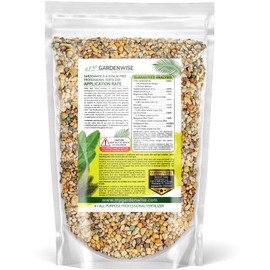 GARDENWISE Gardenwise 8-4-8 Professional Palm Tree Fertilizer Plant Food; for Indoor Potted Plants and Outdoor Landscape Palm Trees; Quick-Release Nitrogen Fertilizer and Continuous Feeding (1 Quart)