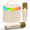JYX D17 Mini Karaoke Machine with Wireless Microphones/Mini Partybox -