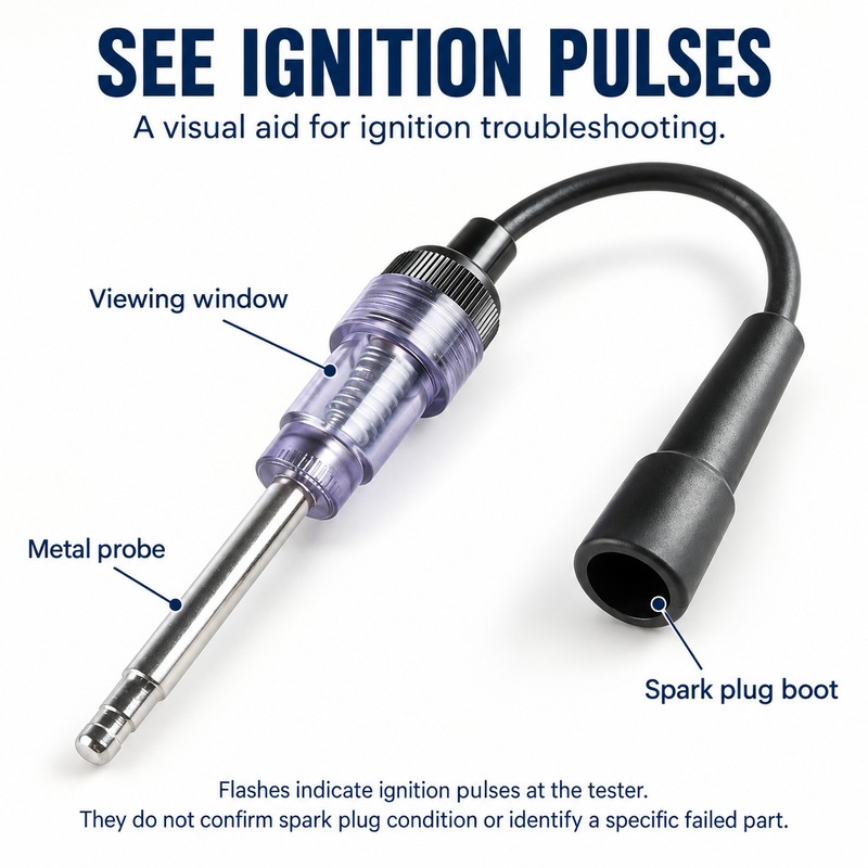 1pcs Car Spark Plug Ignition Tester Ignition System Inspection Tester