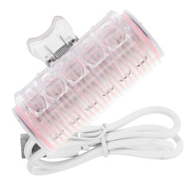 IWOWHERO Charging Bang Curler Roller for Hair Styling Automatic Heating Hairdressing Tool for Women for Creating Beautiful Curls Various Hair Pink