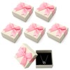 APOMOONS 6 Pack Small Gift Boxes 7.5x7.5x3.5cm Jewellery Gift Box