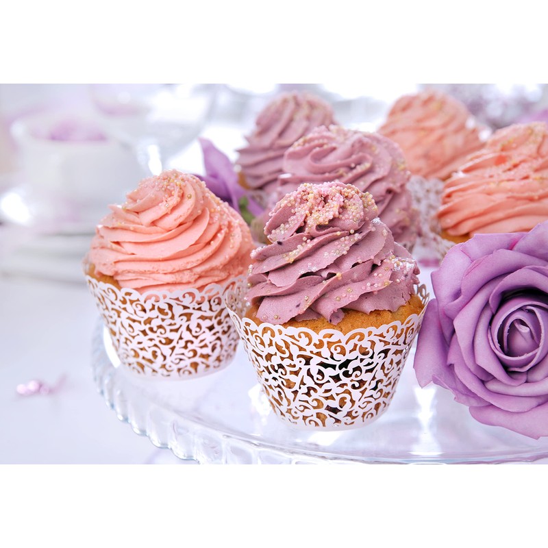 partydeco FM1 (Pack of 10) – Decorated Cupcake Cupcakes and