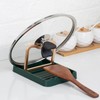 Set of 2 Cooking Spoon Rest, Foldable Pot Lid Holder,
