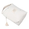 Cute Quilting Embroidered Pattern Diapers Bag Cotton Baby Stroller Zipper