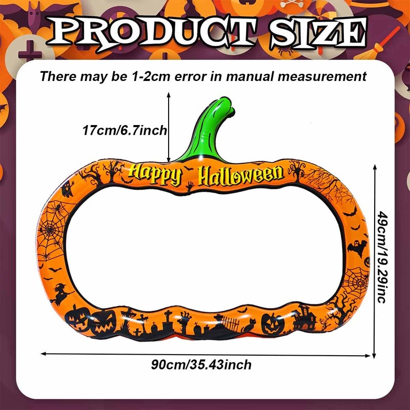Halloween Photo Booth Props Inflatable Pumpkin Halloween Photo Booth Frame