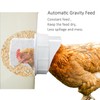 DIY Chicken Feeder Rain Proof Poultry Feeder Port Gravity Feed