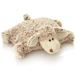 Unbekannt Plush Sheep Cushion / Cuddly Cushion / Soft Toy / Cuddly Toy / Plush Toy / 35 x 40 cm / Brown / Natural / Cuddly Soft / Lamb / for Babies and Children