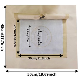 DANCHEL OUTDOOR Waterproof Sealed Canvas Tent Stove Jack, Fireproof Fiberglass Stove Pipe Wrap Insulation Flue Protector with 2 Clips and Gloves