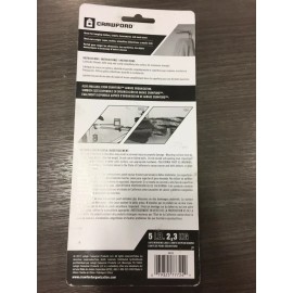 Crawford SS24 3.94 in. L Vinyl Coated  Steel Light Duty Coat and Hat hook 5 lb.