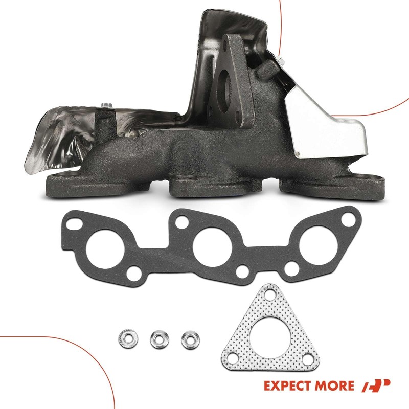 A-Premium Right Engine Exhaust Manifold W/Gasket & Nuts & Heat
