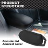CROSSDESIGN Center Console Lid Armrest Cover Cap Compatible with 2001-2006