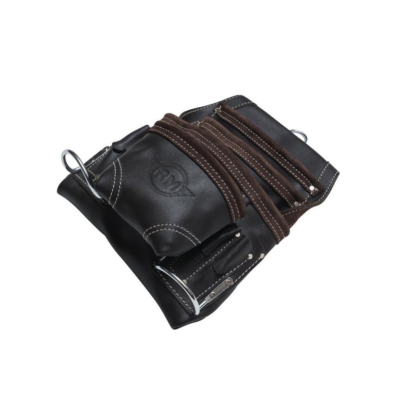 RM 10 Pocket Leather Tool Pouch with 2 Hammer Holders