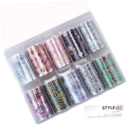 Healeved 40rolls Floral Nail Art Decals Easy Transfer Stickers for Unique Manicures for Parties Events Mixed Styles for Creative Designs