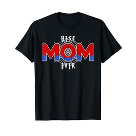 Best Mom Ever With Spider Web Gifts For Dad, Mom T-Shirt