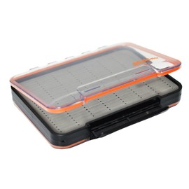 ALICHINO Fly Box for Fly Files Ice Jig Box Two Sided Waterproof Fly Fishing Box for Nymphs and Streamers (Grey Foam Insert C, Large)