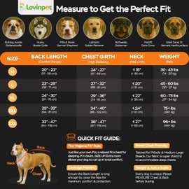 LovinPet Pitbull Pajamas for Dogs Large, Lightweight Stretchy Flannel Fabric, Tan Fox Print, Big Dog Jumpsuit, Uv Protection Shirt, Easy to Wear Adorable Big Dog Clothes,M