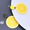 Lemon Earrings for Women Cute Fruits Dangling Stud Earrings Fun