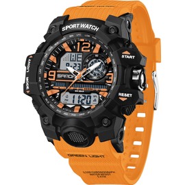 Women's Digital Watch Sport Waterproof Watches Analogue Wrist Watch Military Outdoor Wristwatch with Led Luminous Stopwatch Alarm Dual Time Watch for Ladies Girls