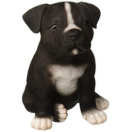 Hi-Line Gift Ltd Sitting Staffordshire Pitbull Puppy Statue