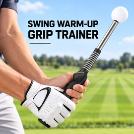 Retractable Golf Swing Trainer for Tempo Practice – Strength and Rhythm Training Aid for Golf Warm-Ups