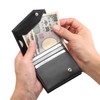 INDESTAR Men's Bi-fold Wallet, Cowhide Leather, Thin, Compact, Coin Purse