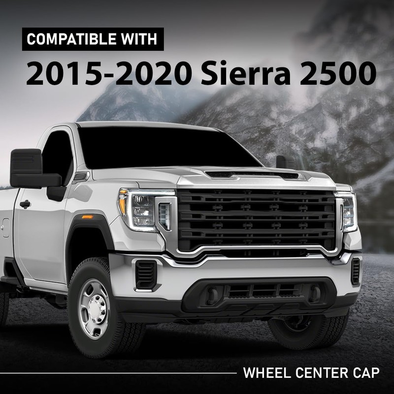 G-PLUS Wheel Center Caps Chrome Hub Cap Compatible with GMC