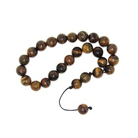317 - Prayer Beads Worry Beads 10mm Tiger Eye Gemstone Beads Handmade by Jeannieparnell