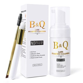 Eyelash Shampoo 100 ml Eyelash Shampoo for Eyelash Extension Lash Shampoo Cleanser Eyelash Shampoo Oil-Free By B&Q LASH (100 ml)