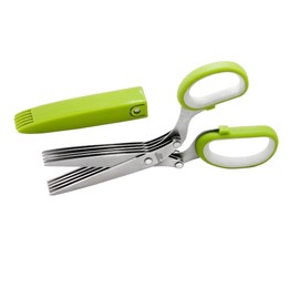 Weis Herb Shears with Blade Protection, Stainless Steel Silver/Green, 19 x 5 x 2 cm
