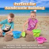 Sloosh 3 PCS Foldable Buckets with 3 Shovels Sand Bucket