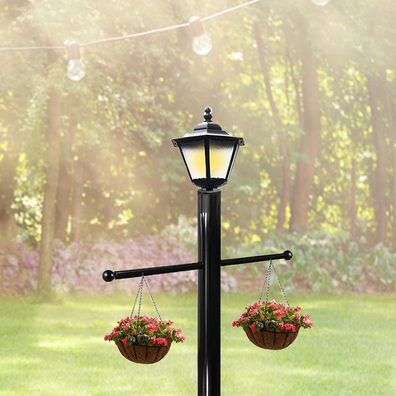 Awleynz 16 Inch Steel Lamp Post Cross Bar Ladder Rest