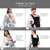 Bebamour Baby Carrier 4-Position Front and Back Baby Carrier with