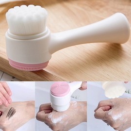 Pore ​​cleansing dual brush cleansing brush sebum exfoliation / 모공 세안 듀얼 브러쉬 클렌징브러쉬 피지 각질제거
