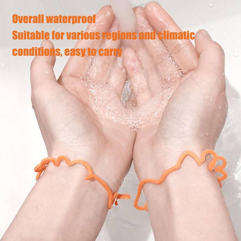 Fly Control Wristband,Capybara Theme Natural Oil Wristbands | 30X Natural