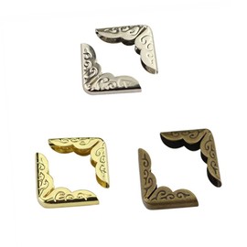 Operitacx Vintage Style Metal Book Corners 150pcs Notebook Corner Protectors Safety Edge Protectors for Elegant Notebook