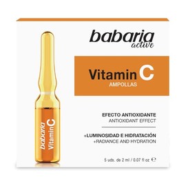 Babaria Ampollas Faciales Vitamica C, 5 Unidades de 2 Mililitros                                                                                      