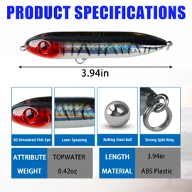 Catfish Rig Catfish Float Santee Cooper Catfishing Rig Catfishing Tackle with Circle Hooks Rattling Line Float Lure Popper Lure Chunky for Lake River （5pcs）
