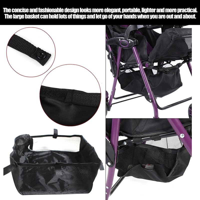 Stroller Storage Basket Shopping Basket Organiser Basket for Pram Pram