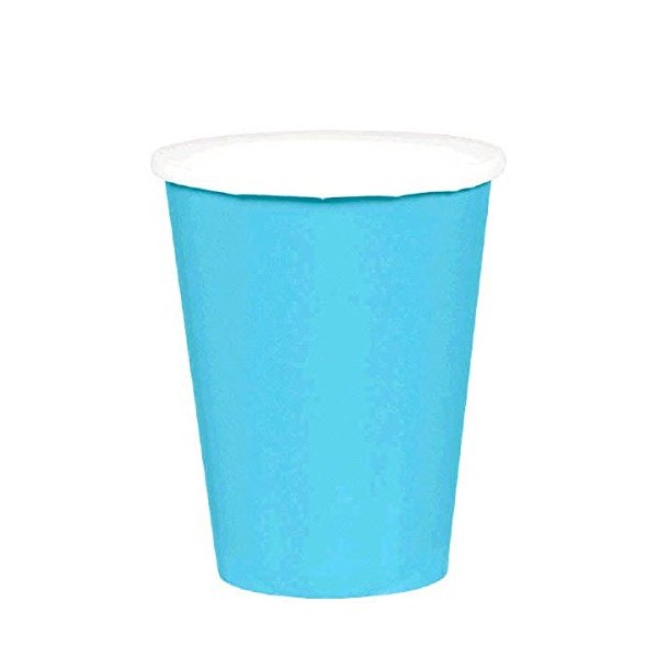Amscan Caribbean Blue Paper Cups, 9 Oz., 20 Ct.