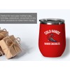 Snowboarding Red Edition Wine Tumbler 12oz - Cold hands -
