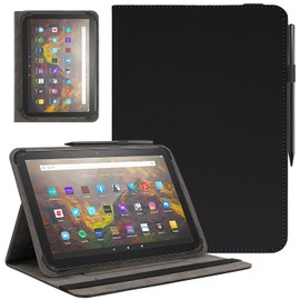 Phondazvi Universal 11 12 Inch Android Tablet Case,Multi-Angle Viewing Stand Stylus Holder Cover for 11"-12" Touchscreen Tablet,Black